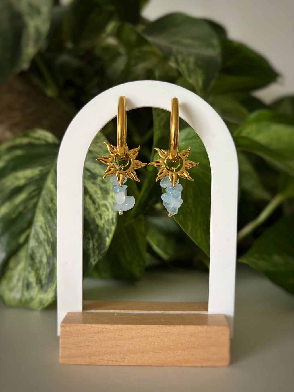 Boucles d’oreilles Luna - Aigue-Marine