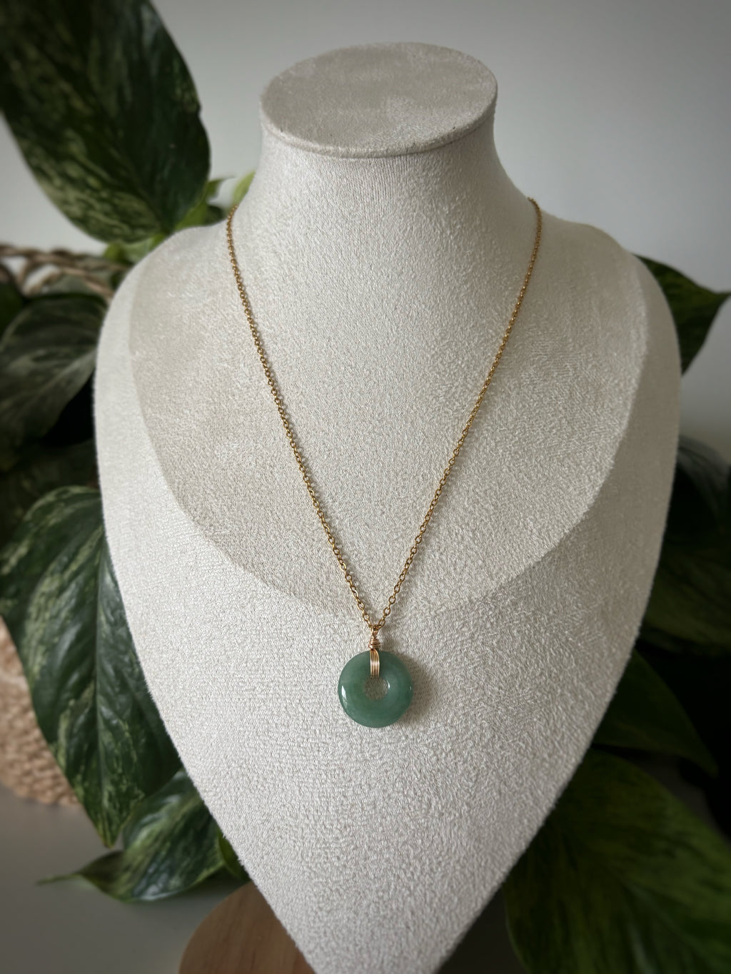 Collier aventurine verte