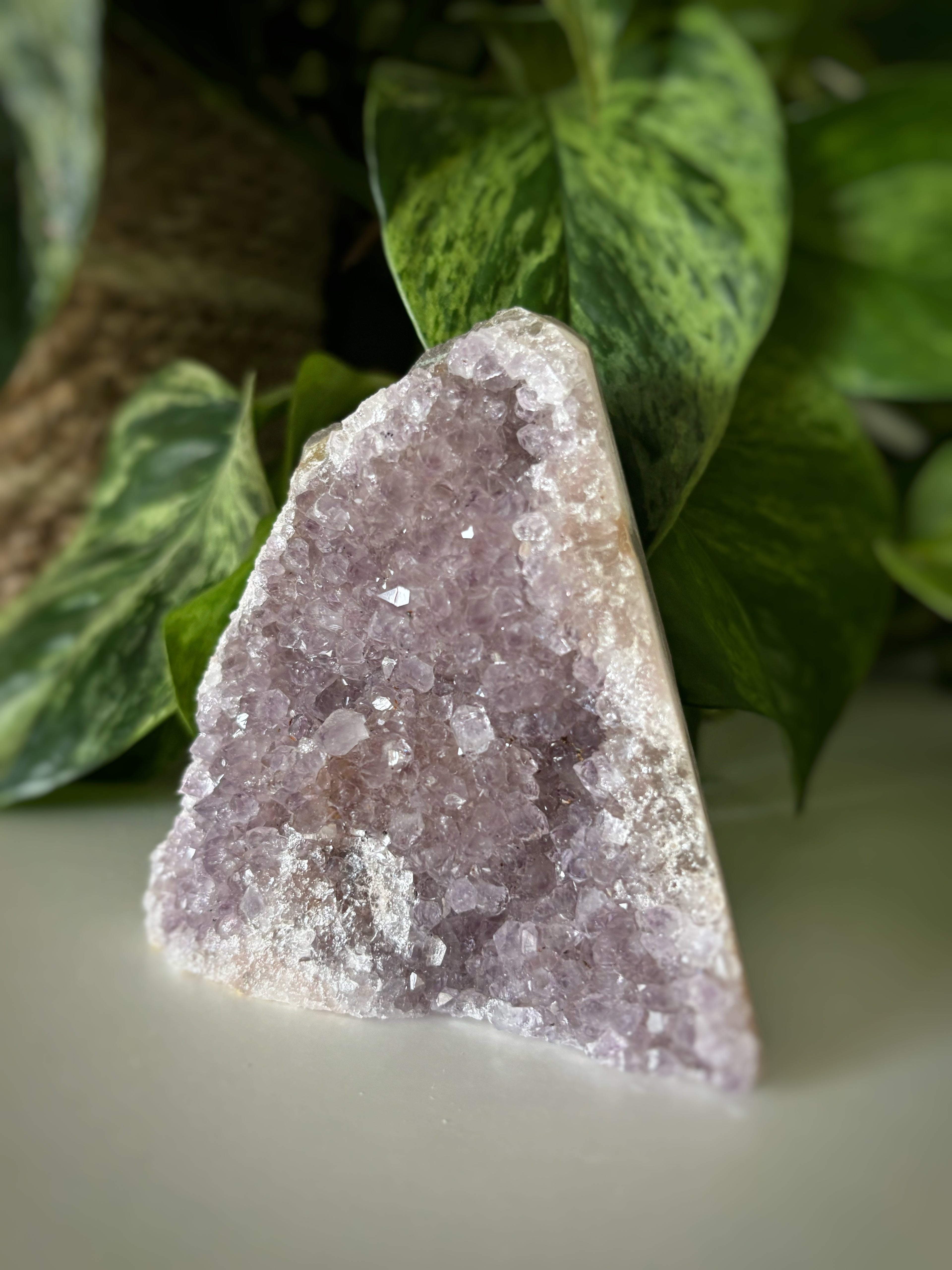 Géode améthyste 346g