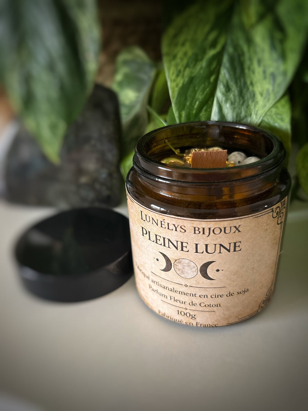 Bougie Artisanale Pleine lune - 100g