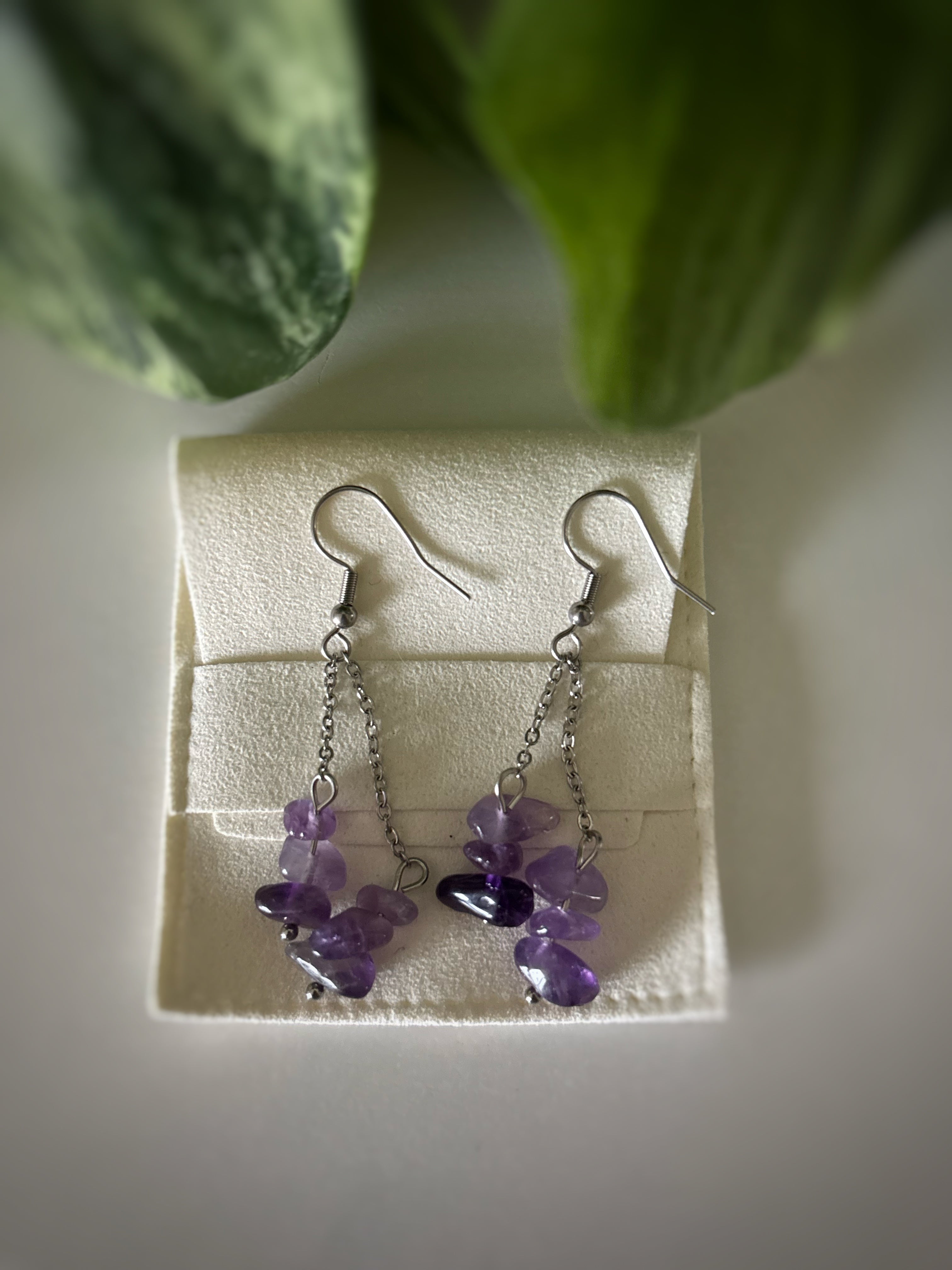 Boucles d’oreilles Iris - Améthyste