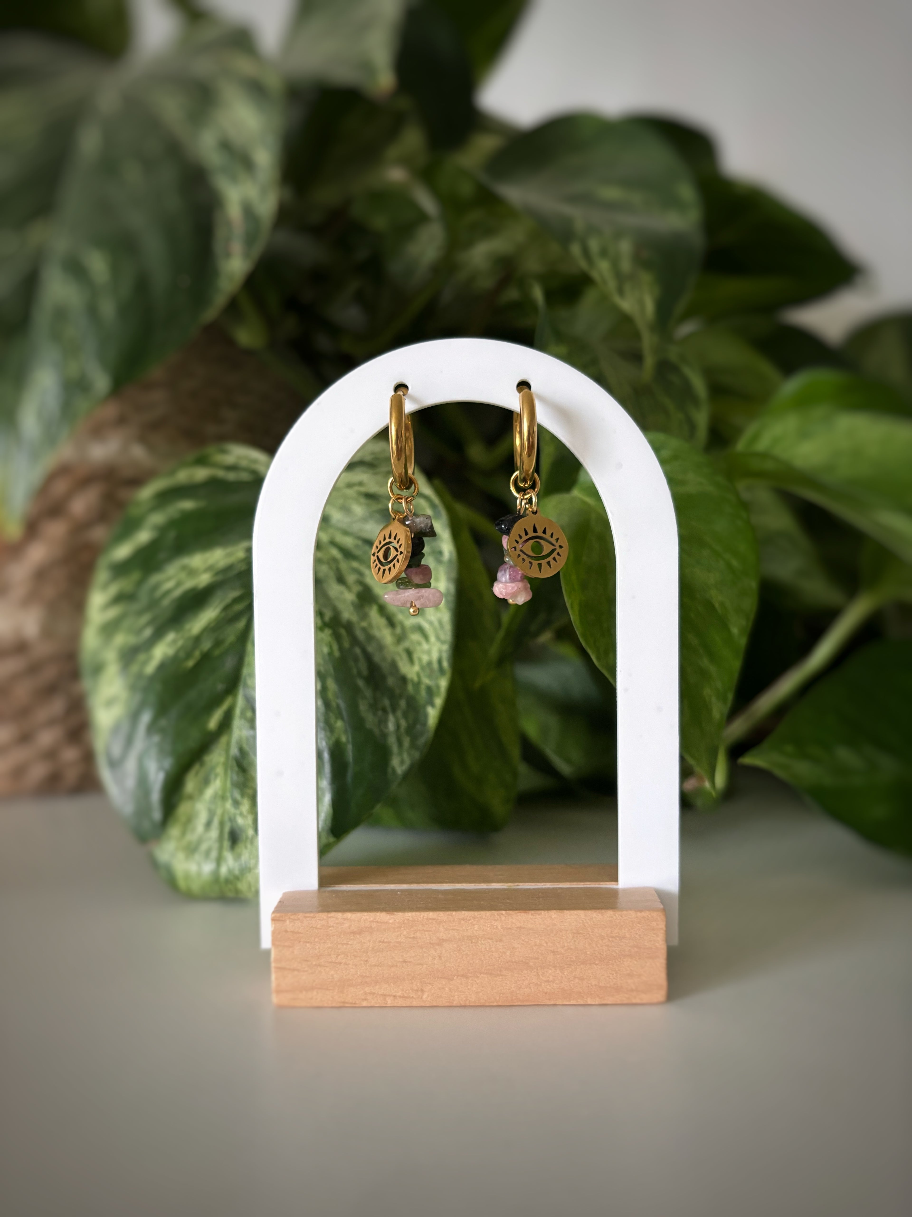 Boucles d’oreilles - fluorite