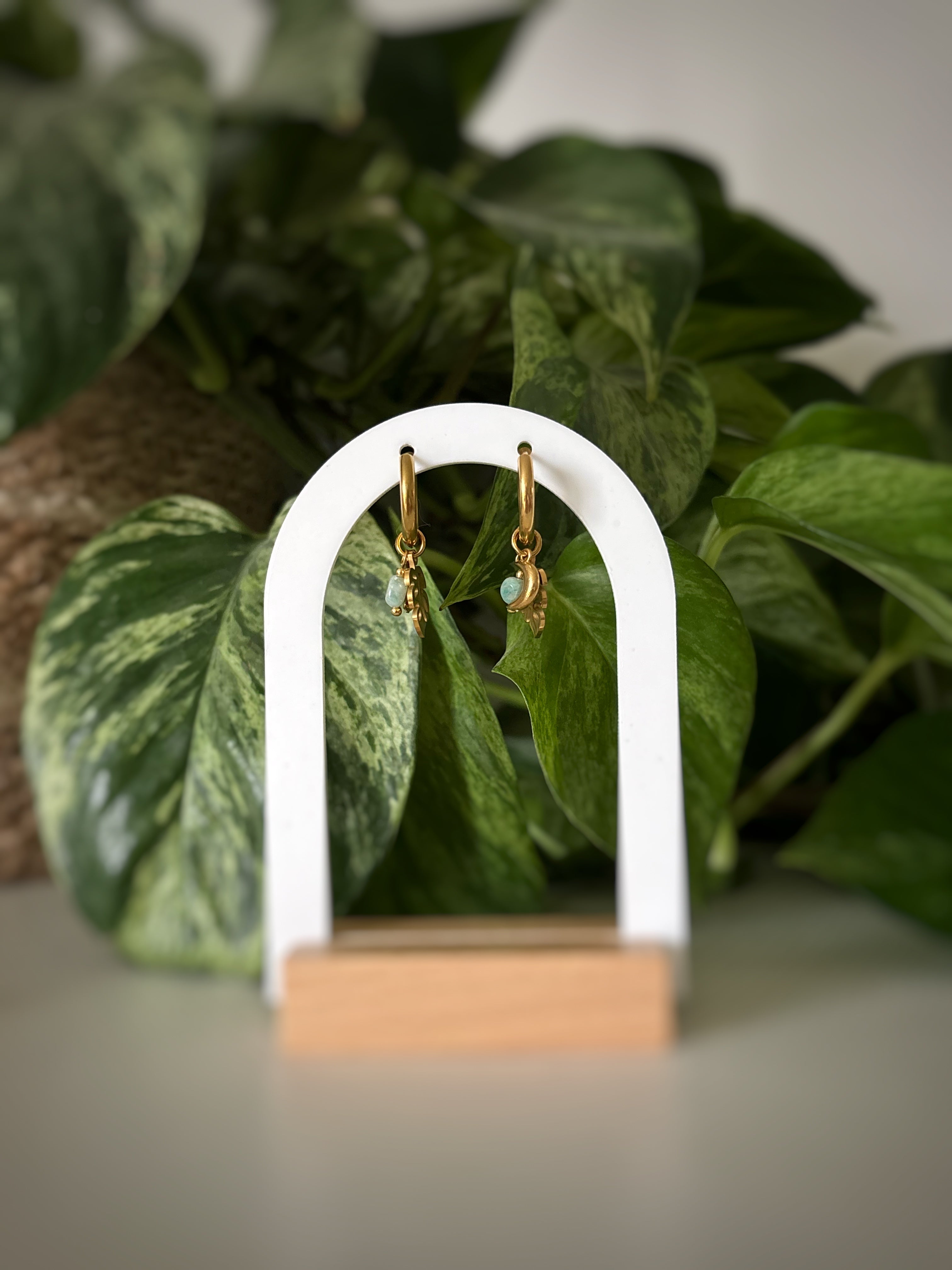 Boucles d’oreilles Lunélys - Amazonite