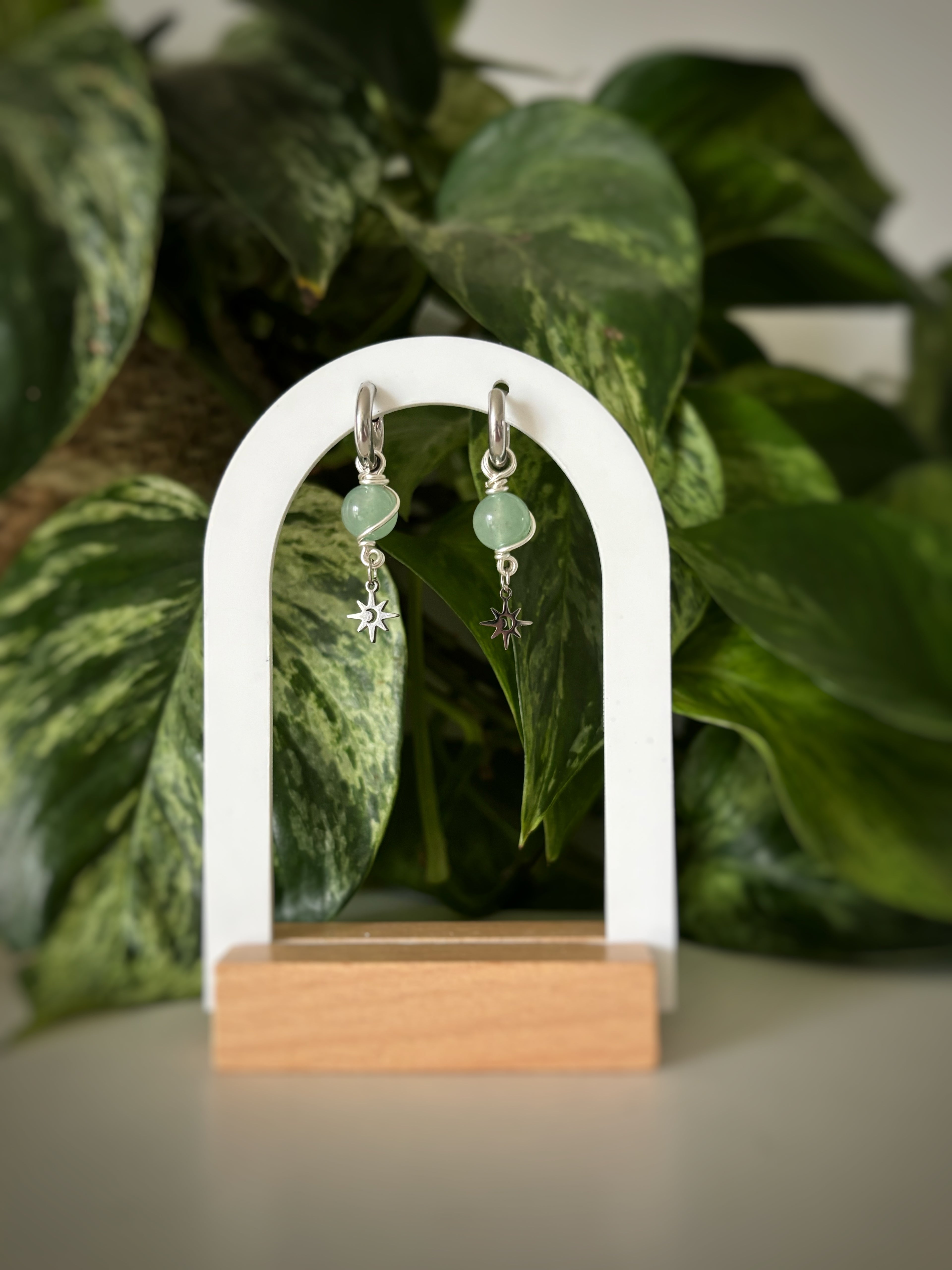 Boucles d’oreilles - Aventurine verte