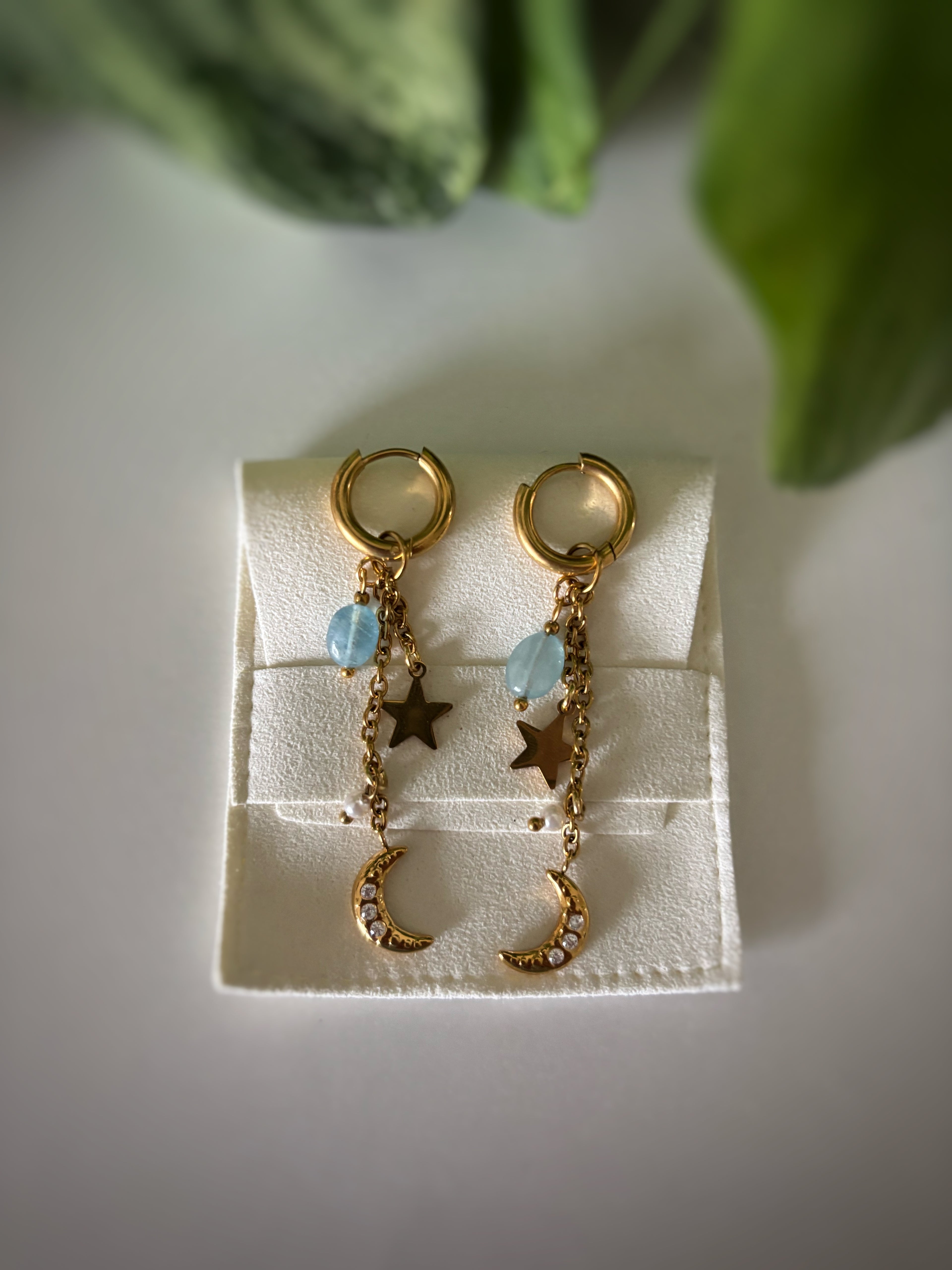 Boucles d’oreilles Sansa - Aigue-Marine